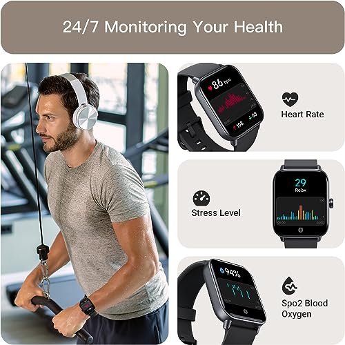 Men's Smartwatch: Alexa Built-in, Bluetooth Call, 1.8" Display