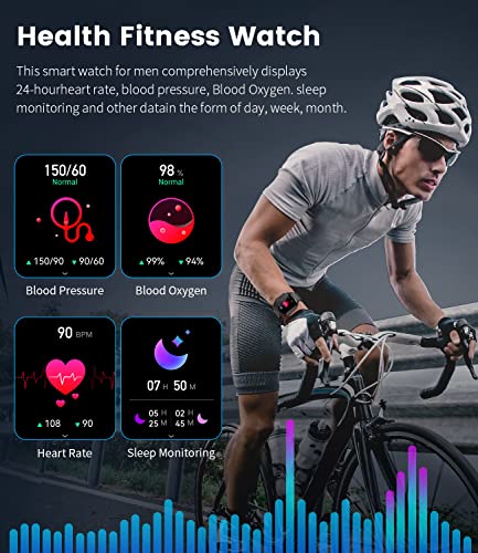 LIGE Military Smart Watch with 400mAh Battery