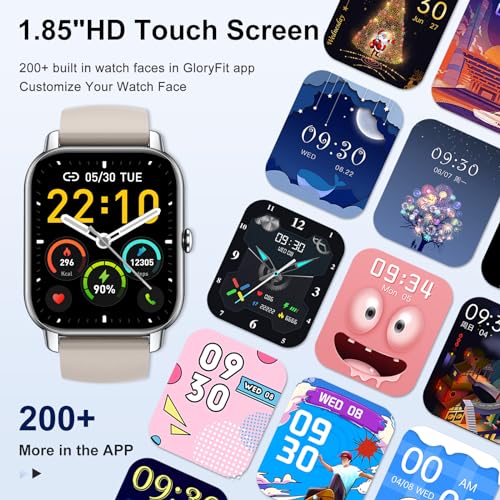 Smart Watch with Answer/Make Calls, 1.85" Screen