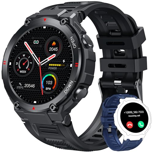 Men's Smart Watch: Fitness Tracker with Bluetooth and Touch Screen