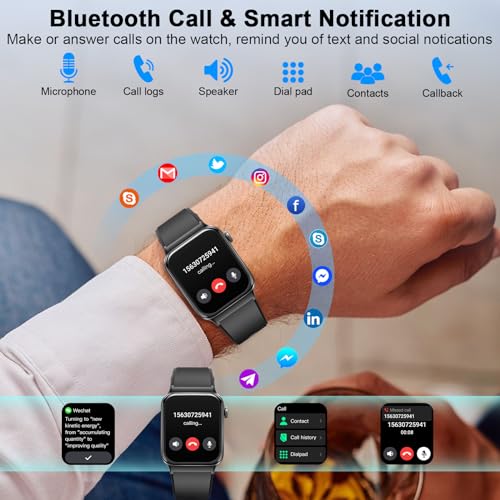 1.85" Smartwatch - Calls, Heart Rate Monitor, IP68 Waterproof