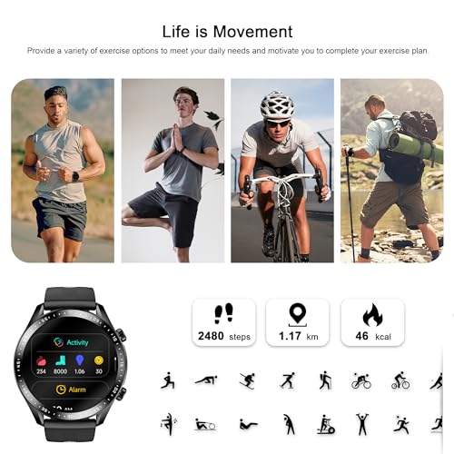 Blackview Smartwatch: Calls, Fitness, Heart Rate, Sleep Monitor