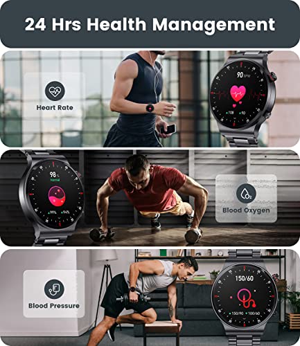 LIGE Bluetooth Smartwatch: Phone Call, Music, Fitness Tracker