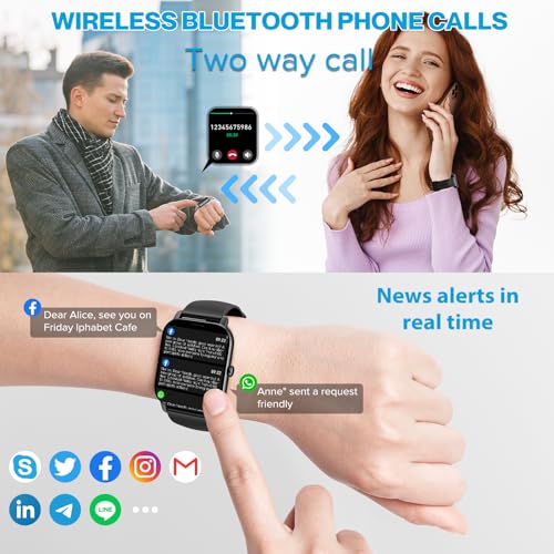 Smart Watch with HD Touch Screen & 100+ Sports Modes