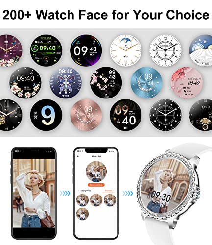 LIGE Women's Bluetooth Smartwatch, Fitness Tracker