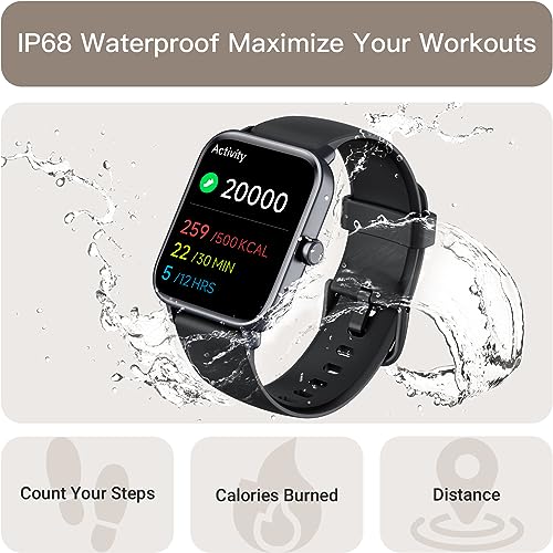 Men's Smartwatch: Alexa Built-in, Bluetooth Call, 1.8" Display