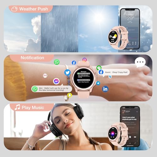 Gerpeng Women's 1.32" Smartwatch - 110+ Sports Modes