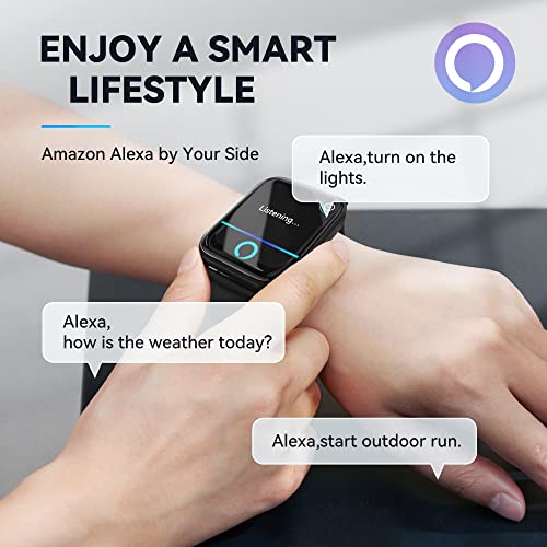 Men's Smartwatch with Alexa, 24H Heart Rate Monitor