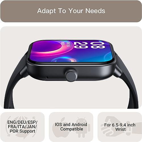 Men's Smartwatch: Alexa Built-in, Bluetooth Call, 1.8" Display