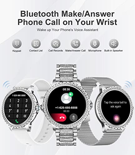 LIGE Women's Bluetooth Smartwatch, Fitness Tracker