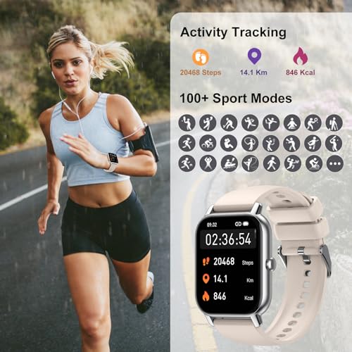 Smart Watch with Answer/Make Calls, 1.85" Screen