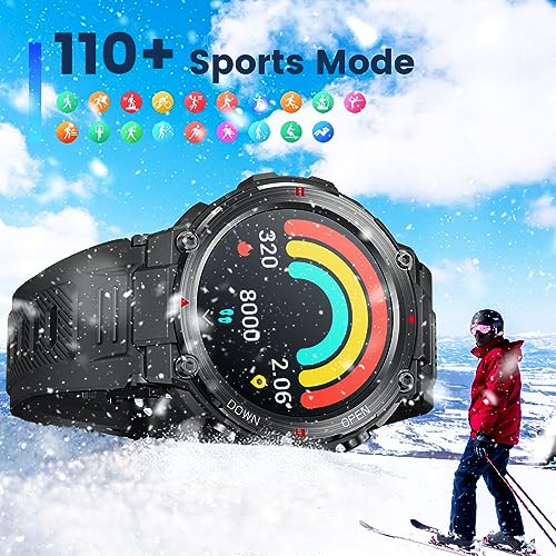 Men's Smart Watch: Fitness Tracker with Bluetooth and Touch Screen