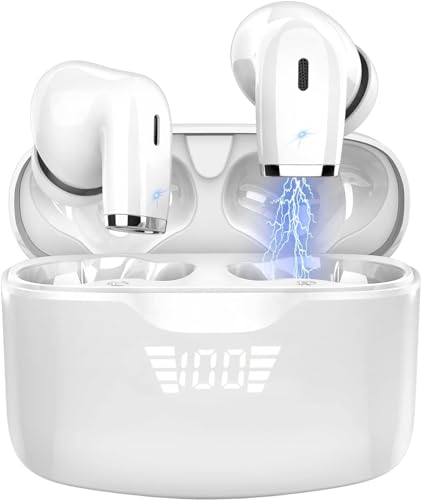 Wireless Earbuds: Bluetooth 5.2, HiFi Stereo, LED Display