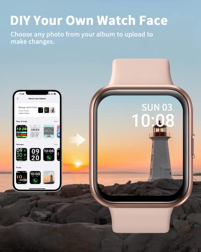 Women's Alexa Smartwatch: Answer Calls, Touch Screen, Fitness
