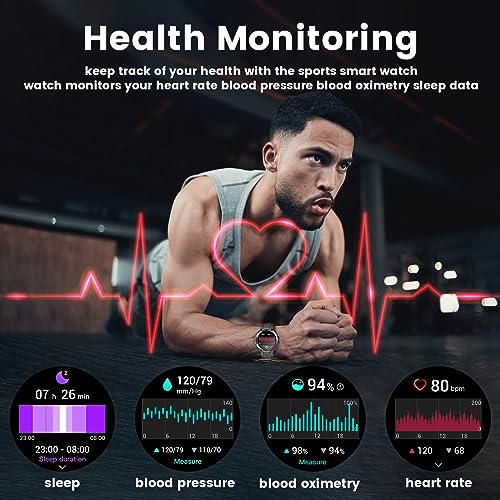 Men's Smart Watch: Fitness Tracker with Bluetooth and Touch Screen