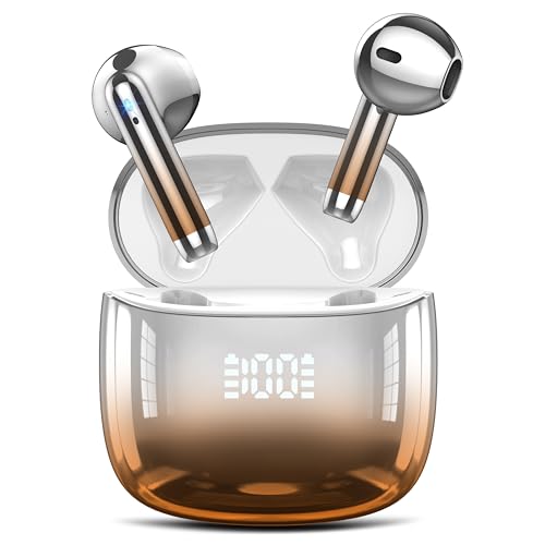 Wireless Earbuds, Bluetooth 5.3, Deep Bass, LED Display