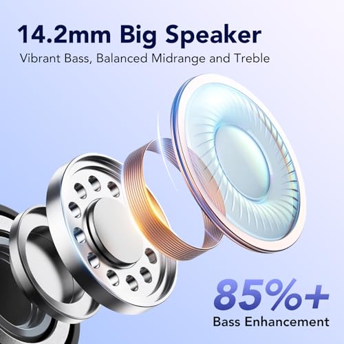 Wireless Earbuds with 52H Playtime, Bluetooth 5.3