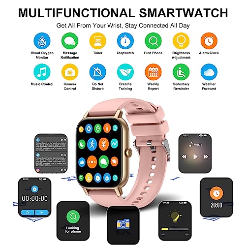 1. Gender-Neutral IP68 Waterproof Smartwatch with Multiple Features