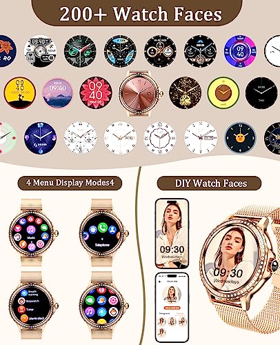 Women's Smart Watch with Blood Oxygen/Heart Rate Monitor