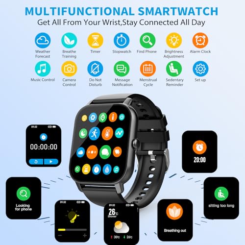 Smart Watch with HD Touch Screen & 100+ Sports Modes