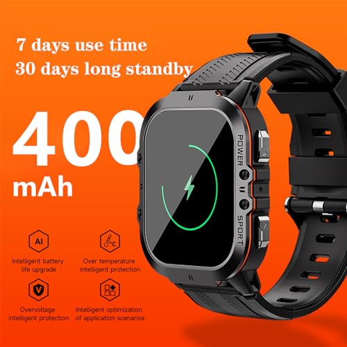 LEMFO 1.96" AMOLED Smart Watch: Men's 110+ Sports Modes