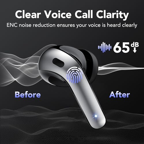 Wireless Earbuds with 52H Playtime, Bluetooth 5.3