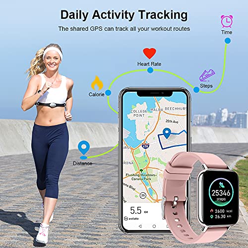 1.69" Smartwatch with Heart Rate & Sleep Monitor