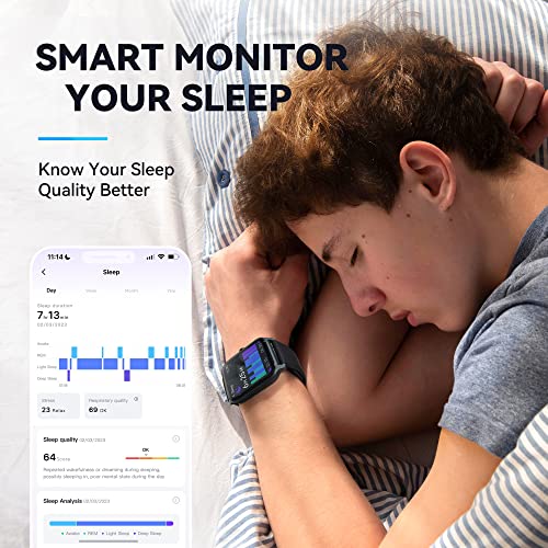 Men's Smartwatch with Alexa, 24H Heart Rate Monitor