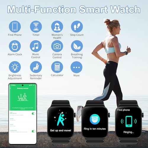VKROBAG Smart Watch: Answer/Make Call, 1.85", 112 Sports Modes