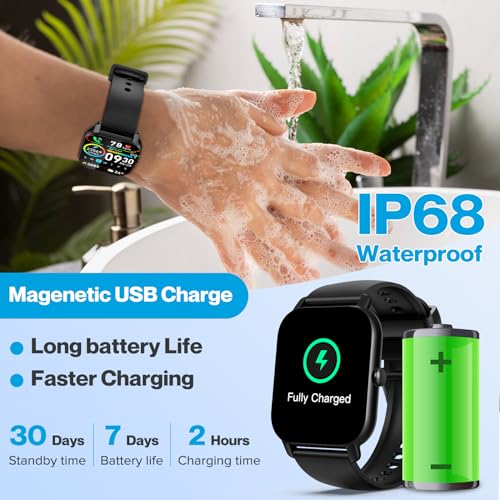 Smart Watch with HD Touch Screen & 100+ Sports Modes