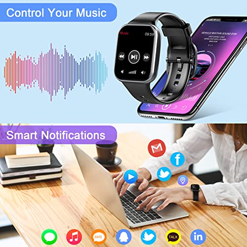 1. 1.69" Fitness Smartwatch with Heart Rate Sleep Monitor