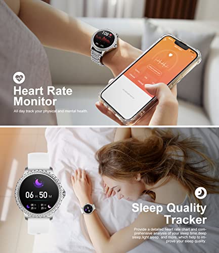 LIGE Women's Bluetooth Smartwatch, Fitness Tracker