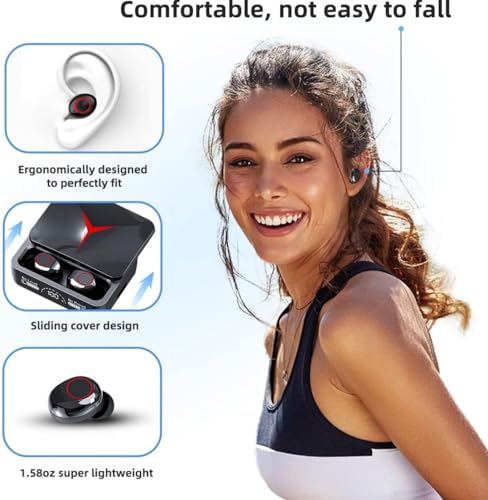 Wireless Earbuds, Bluetooth 5.3 Headphones with Deep Bass