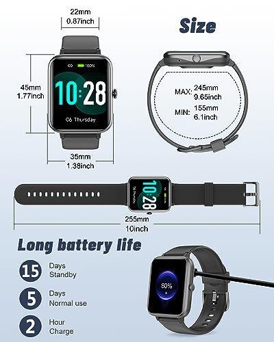 GRV Smart Watch: Heart Rate & Sleep Tracker