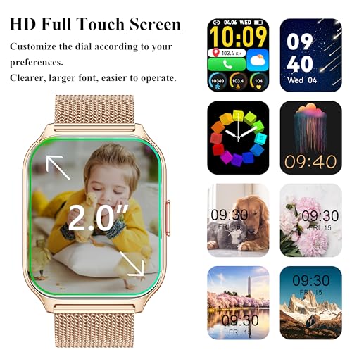 ZOSKVEE Smart Watch with Calls, Health Monitoring, IP68
