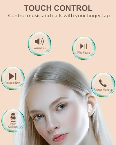 Wireless Earbuds: Bluetooth 5.2, HiFi Stereo, LED Display