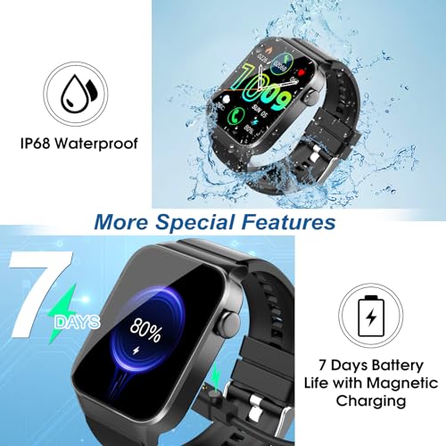VKROBAG Smart Watch: Answer/Make Call, 1.85", 112 Sports Modes