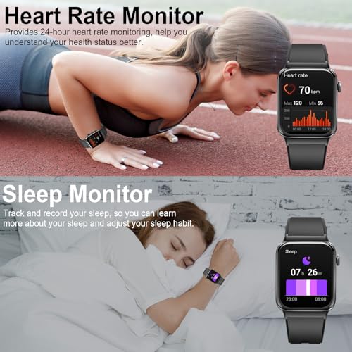 Smartwatch with Calls, Step Counter, Heart Rate Monitor
