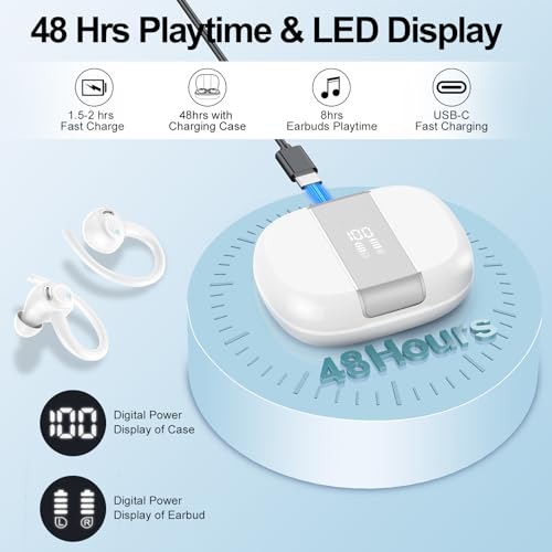 Wireless Bluetooth Earbuds with Noise Cancelling Mic