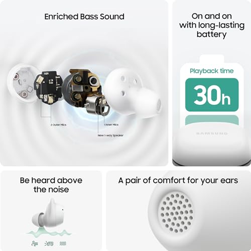 Samsung Galaxy Buds FE Wireless Earbuds, Active Noise Cancelling