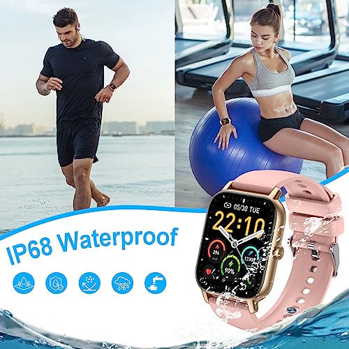 1. Gender-Neutral IP68 Waterproof Smartwatch with Multiple Features