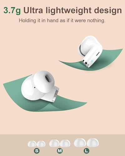 Wireless Earbuds: Bluetooth 5.2, HiFi Stereo, LED Display