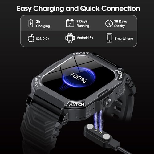 Men's Smart Watch: Call, Fitness, Heart Rate, 113 Modes