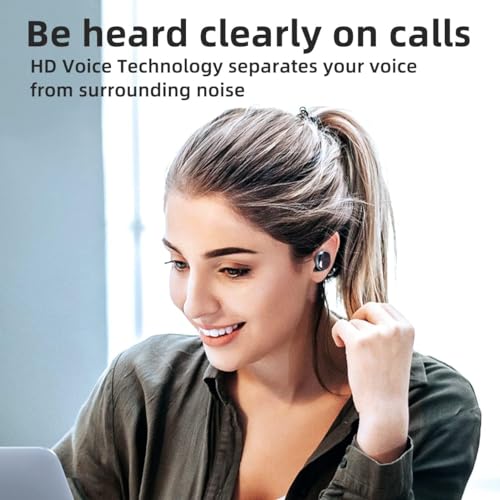 Wireless Earbuds, Bluetooth 5.3 Headphones with Deep Bass