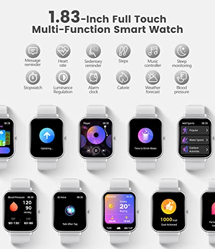 2024 1.83" Smartwatch - Calls, Heart Rate, Sports