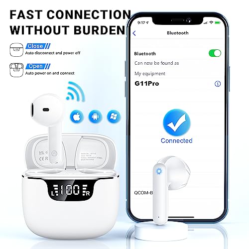 Bluetooth 5.3 Wireless Earbuds with Noise Cancelling