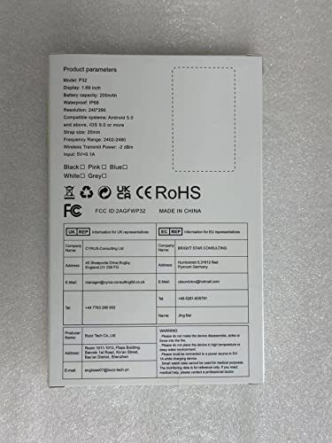 1.69" Smartwatch with Heart Rate & Sleep Monitor