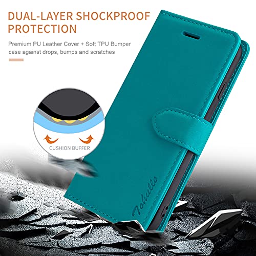Blue Leather Wallet Case for iPhone 7 Plus/8 Plus