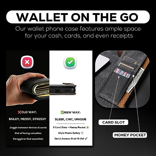 Samsung Galaxy A54 5G Leather Folio Flip Case