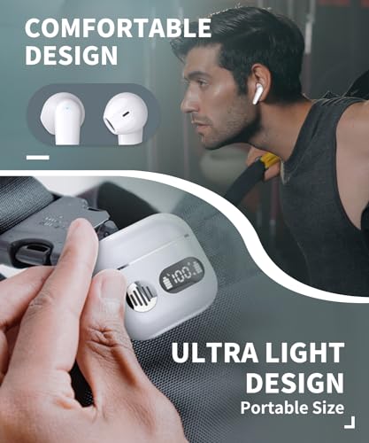2023 Sport Bluetooth Earbuds with Mic, LED Display